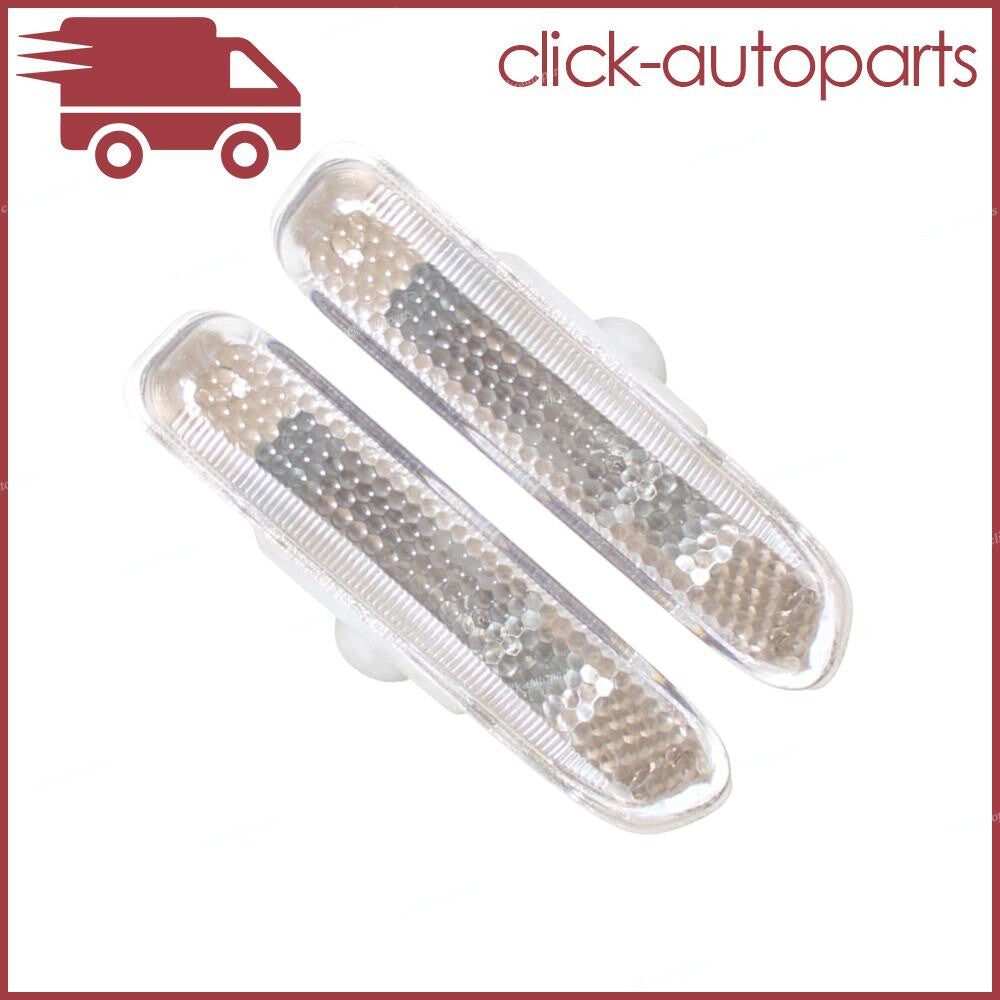 White Sequential LED Side Marker Indicator Light Cap For 98-06 for BMW E46 Coupe