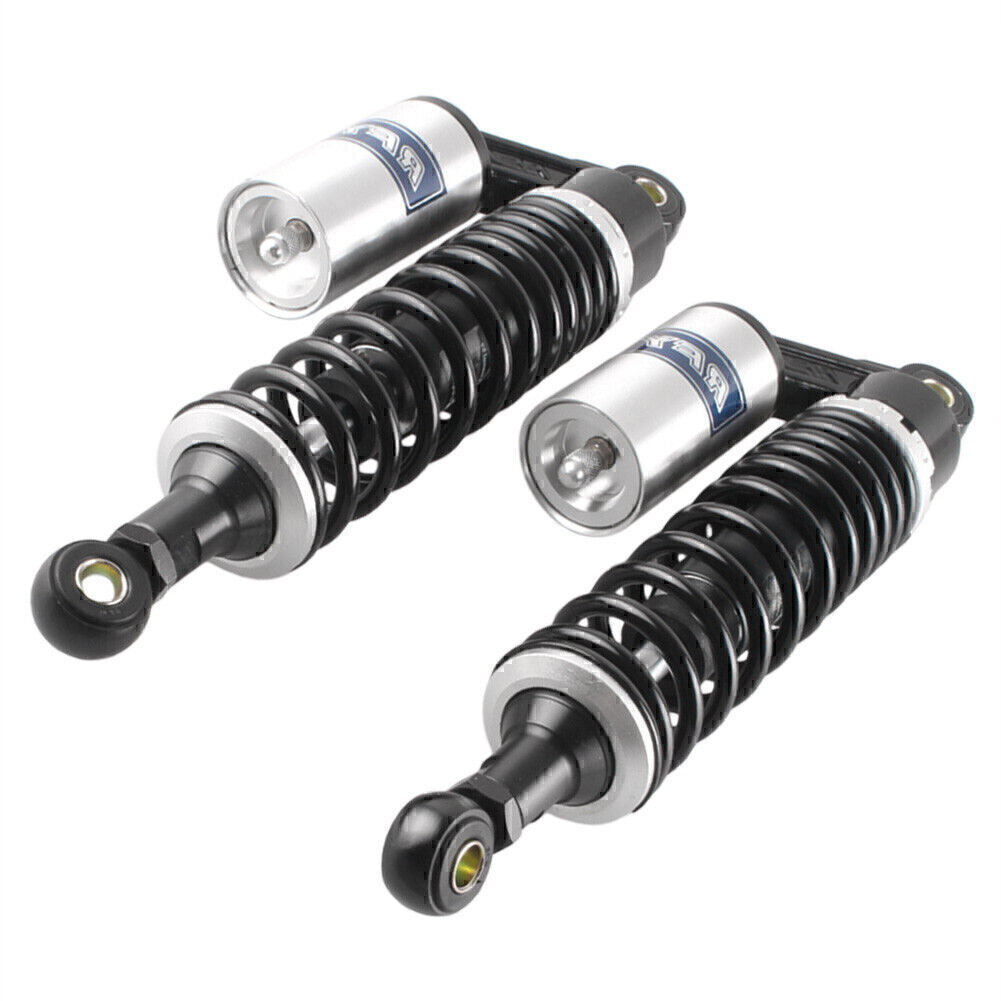 12.5/320mm Air Shock Absorbers Fit Scooters Moped Quad Karting Silver