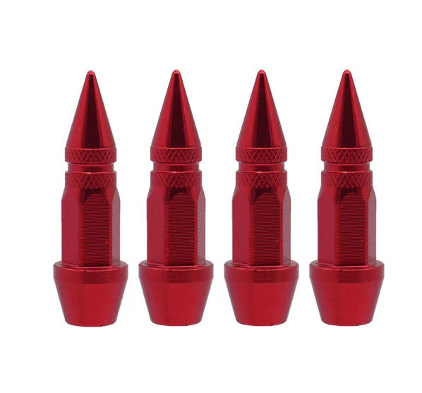 Car tire valve cover rod air dust cover black bullet  for ford  4-piece set