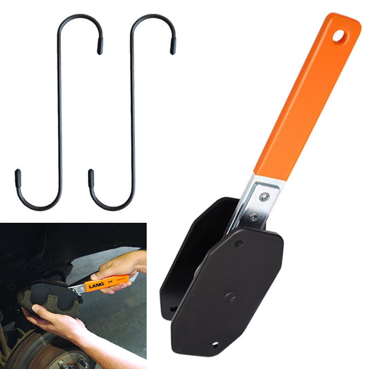 Car Ratchet Brake Piston Wrench W/Hook Caliper Pad Install Tool Press OrangeBlk