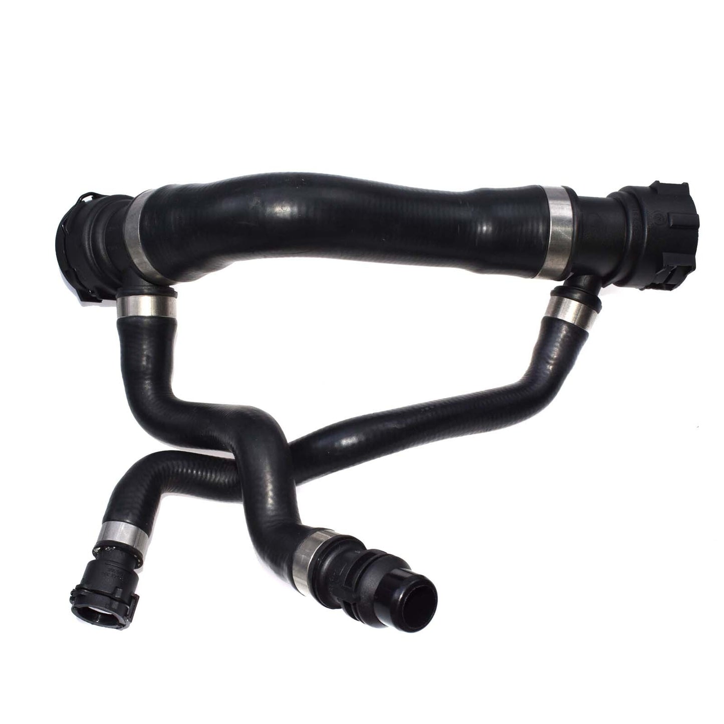 2Pcs Upper Lower Radiator To Thermostat Hose for BMW E60 525i 525xi 530i 530xi
