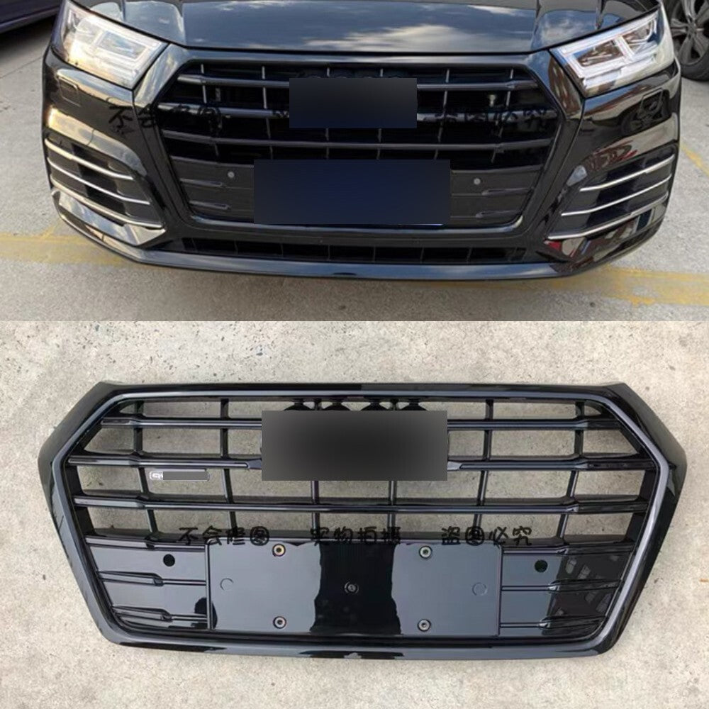 Fit for Audi Q5L 2018 2019 2020 Front Bumper Grille Mesh Grill Glossy Black New