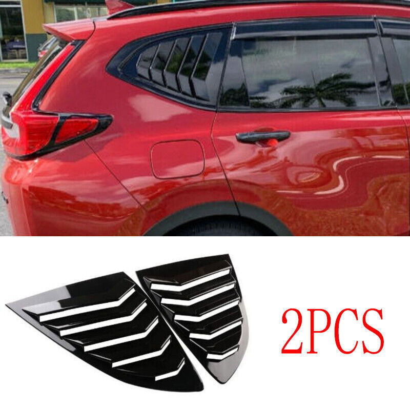 Gloss Black ABS Side Vent Window Scoop Louver Trims for Honda CR-V CRV 2017-2022