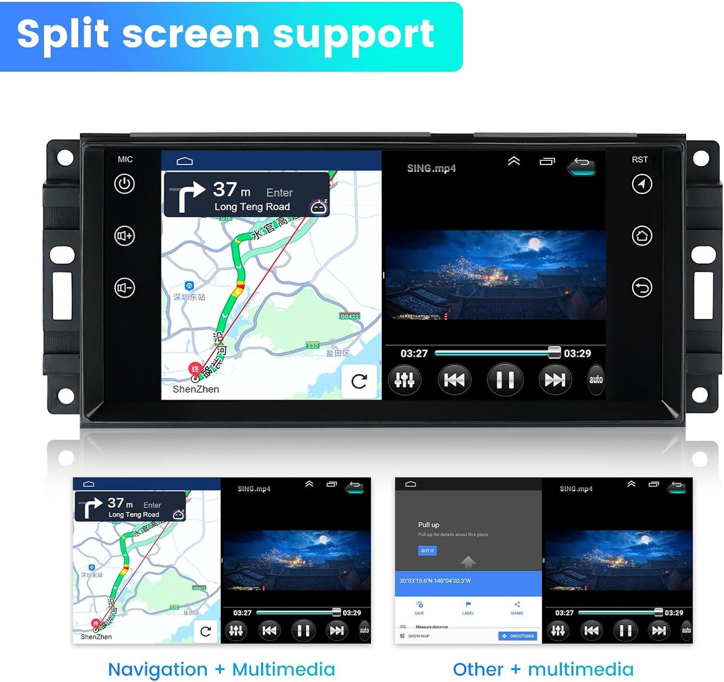 Compatible with for Dodge Grand Caravan 2008 - 2020 CarPlay Android 13 GPS Car Radio Stereo FM AHD