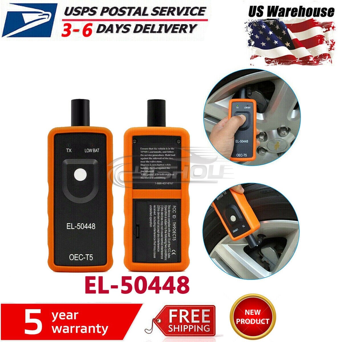 EL-50448 TPMS Reset Tool Relearn Tool Auto Tire Pressure Sensor For GM Vehicles
