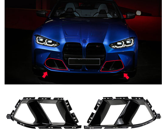 for BMW G80 M3 G82 G83 M4 Front Bumper Vent Grill Air Duct Grille Cover Gloss