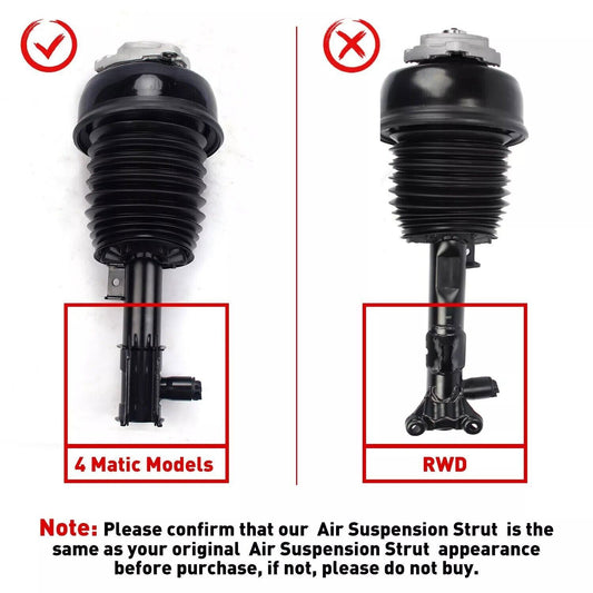 pair of front shock absorber strut assemblies suitable for BMW F01, F02, F07, F10, 740Li, 750Li, and 760Li.