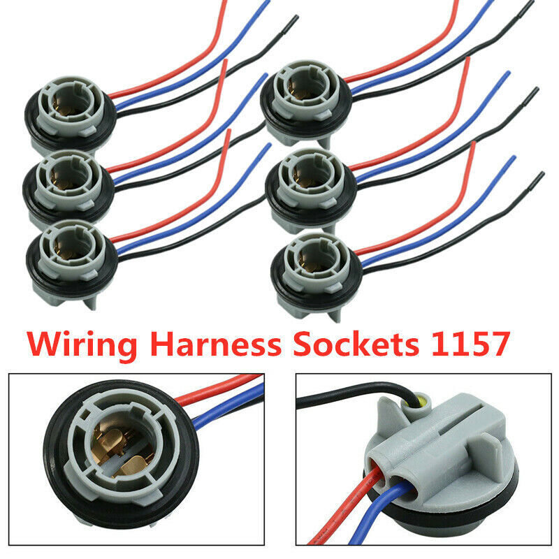 6x 1157 2357 Replacement Sockets Advanced Harness Rear Brake Light