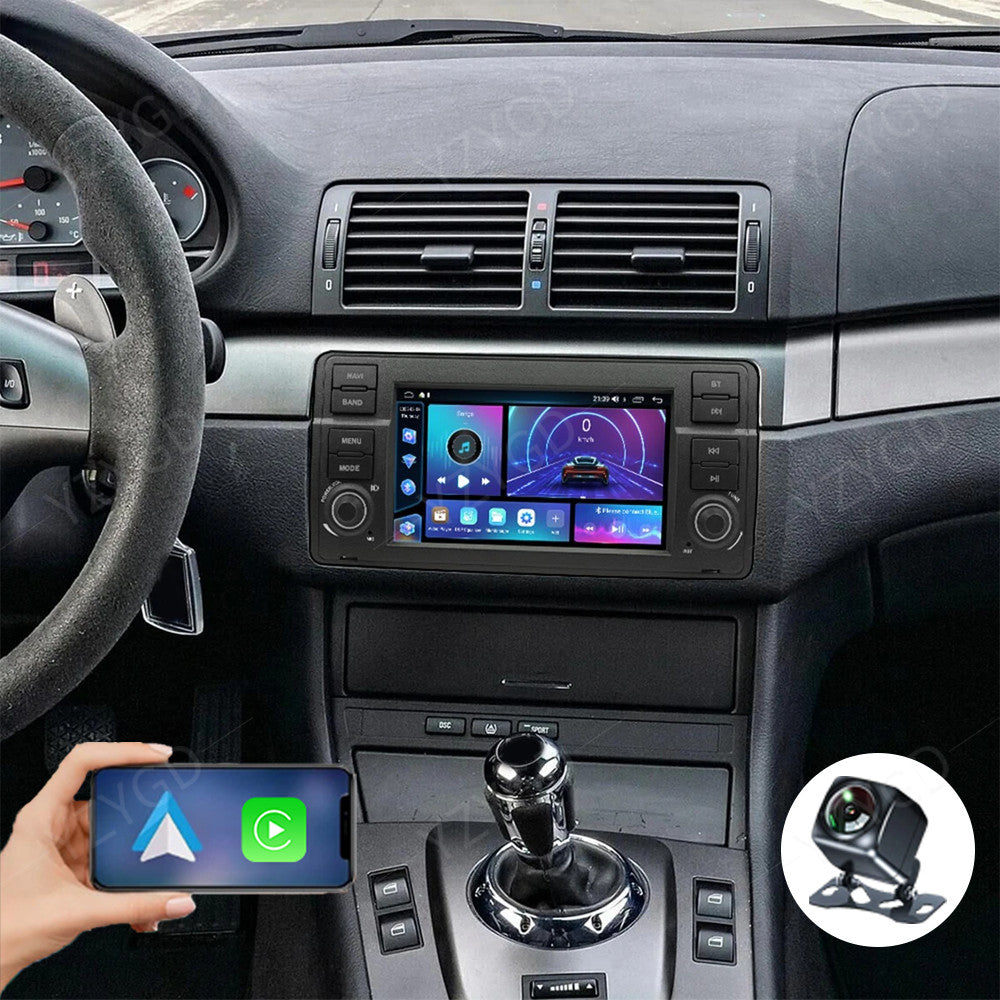 Android14 CarPlay for BMW E46 4-Door Sedan 1998-2005 Car Stereo Radio GPS Screen