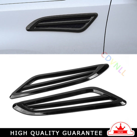 Air Wing Vent Side Fender Cover Fit for Nissan Armada Y62 17-20 Black Wood Grain