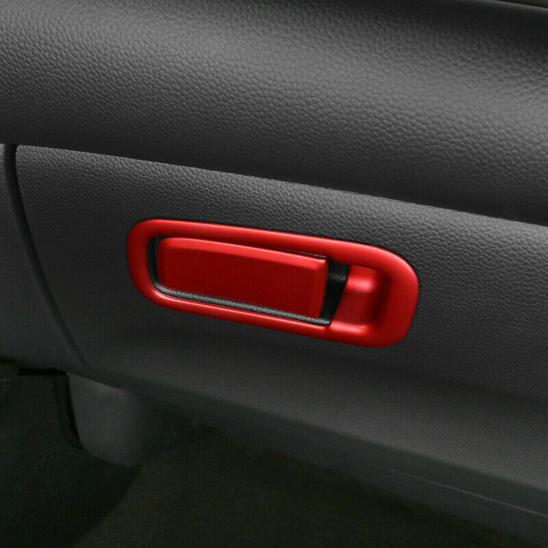 for Co -Pilot Storage Box Handle Sticker Trim for Honda Accord 10th 18-22 Bright Red