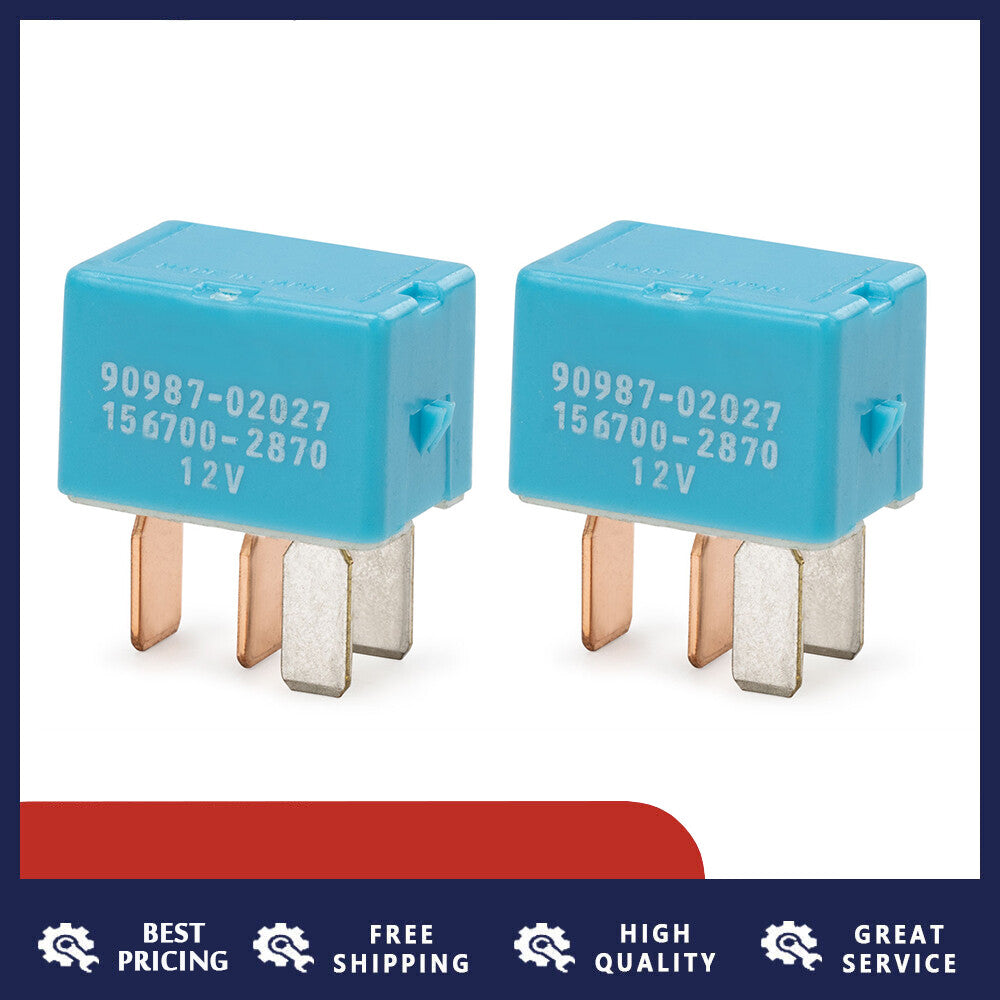 2-pack fog light 4-pin relay module unit for Toyota 4Runner and for Lexus for Scion 90080-87026
