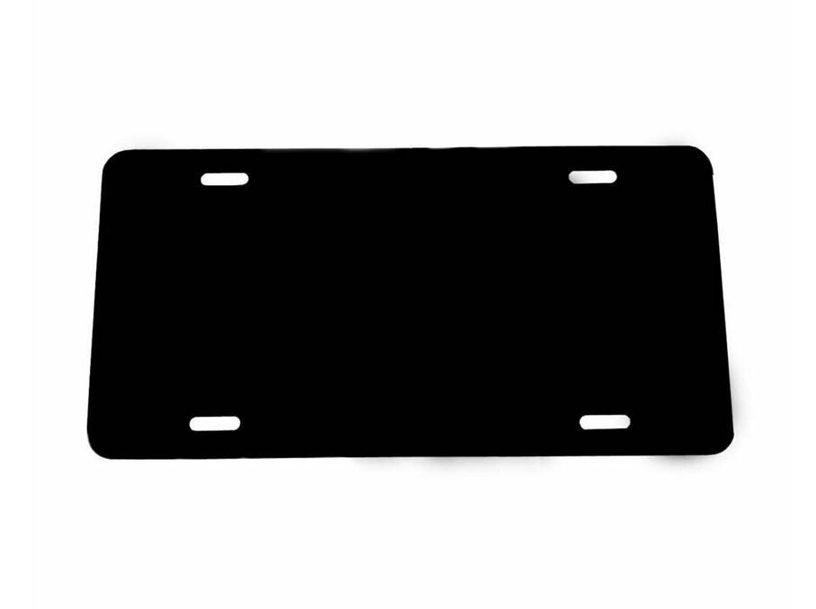 Car license plate cover, rear boot, trunk custom text, black, suitable for GimCis