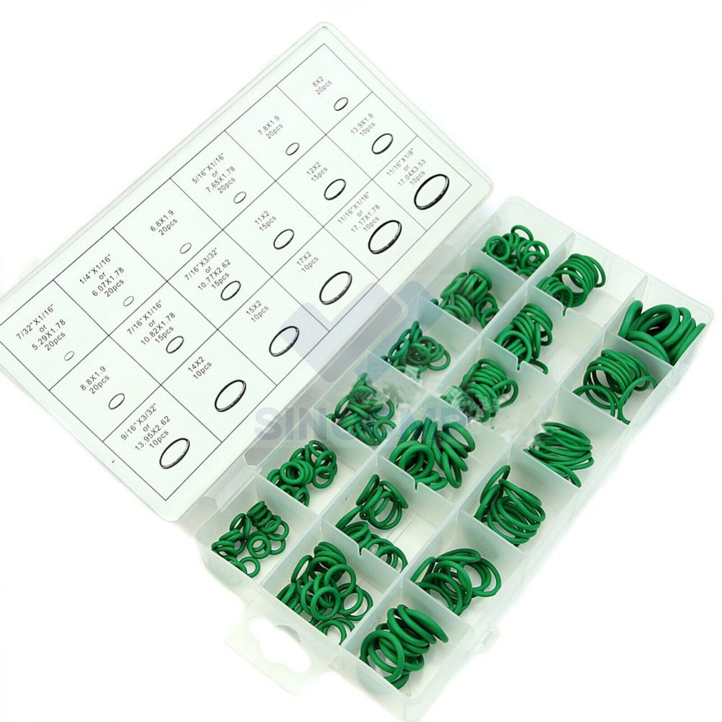 270PCS O-Ring Set High Pressure HNBR A/C Assortment Oil Proof Plumbing Air Gas