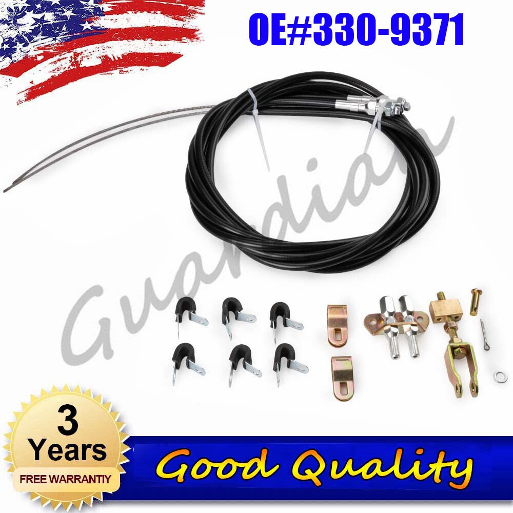 330-9371 Universal Emergency Parking Brake Complete Cable Kit Replacement and Repair