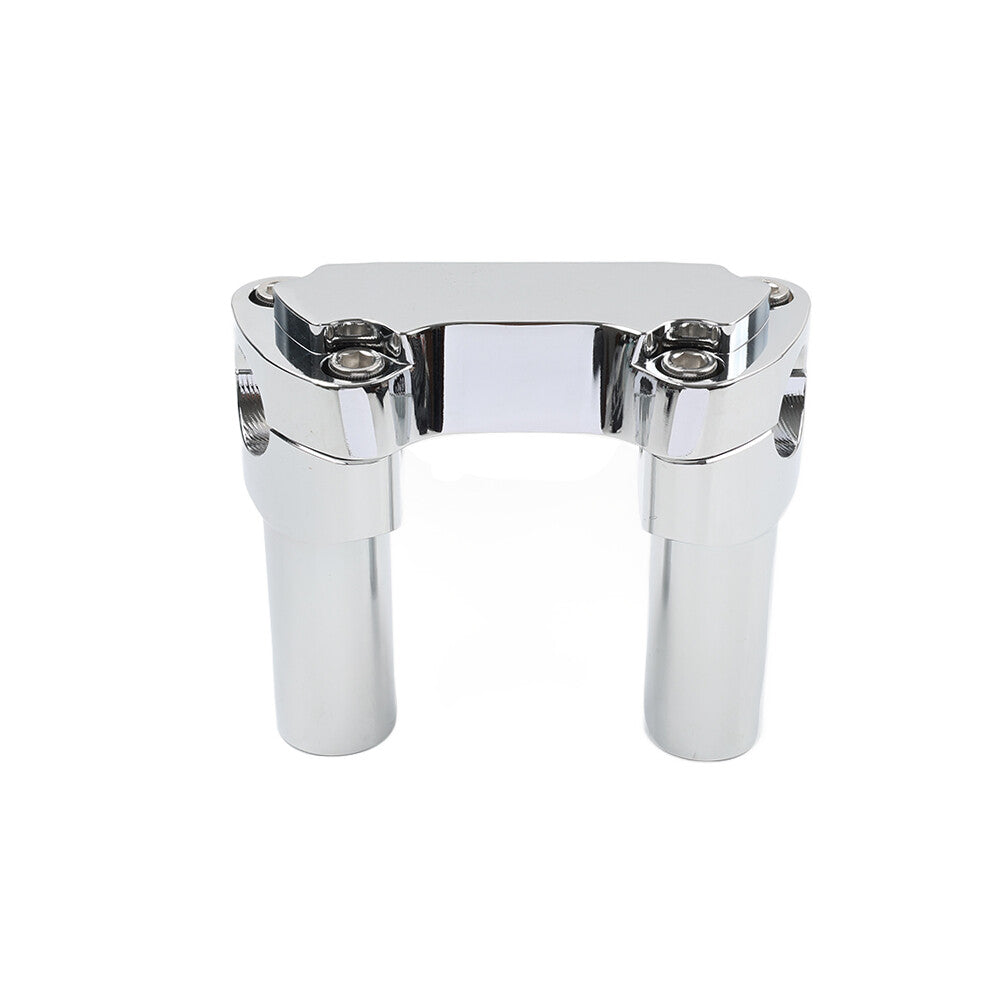 Chrome 3.5 Straight Handlebar Riser  Top Clamp for Harley Dyna Tour Road Glide