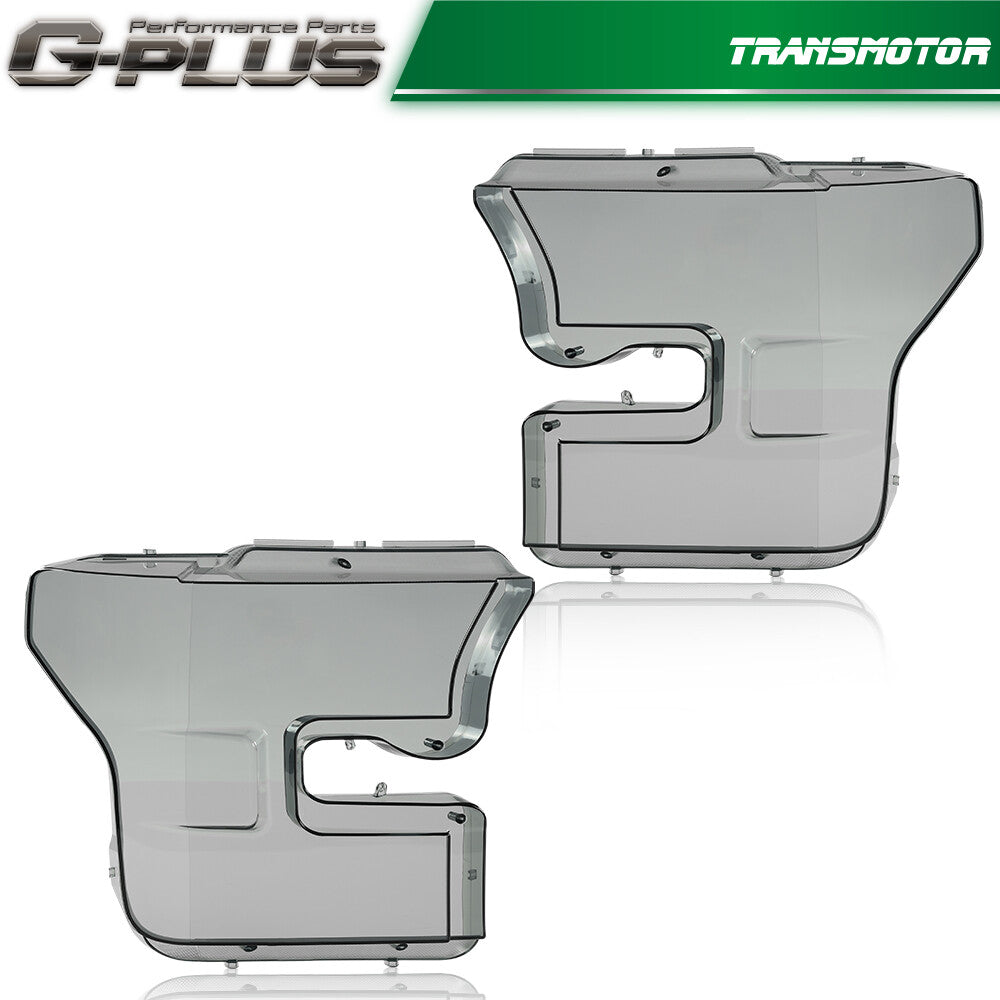Suitable for 15-17 year old for Ford F150/F-150 headlight replacement lens smoke effect.