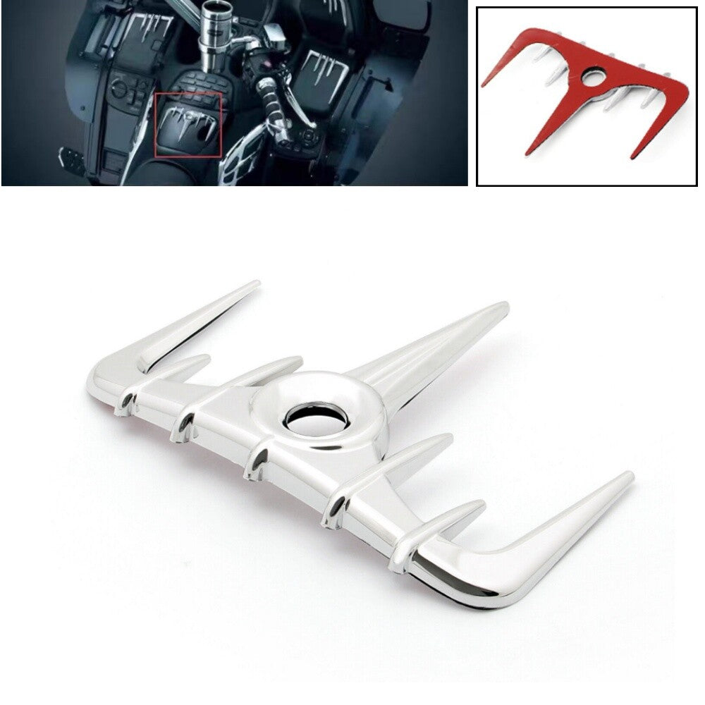 Chrome Front Gas Fuel Tank Fairing Decor Trim for Honda Goldwing GL1800 01-11