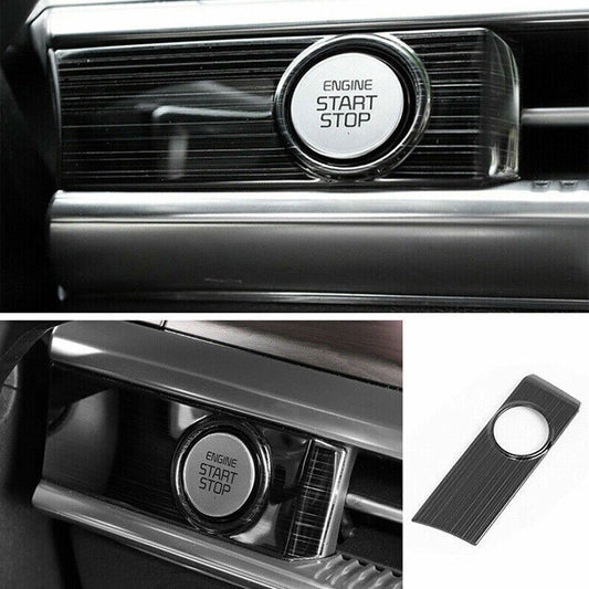 for Kia K5 2021-2023 Black Steel Start Stop Button Ignition Switch Cover Trim