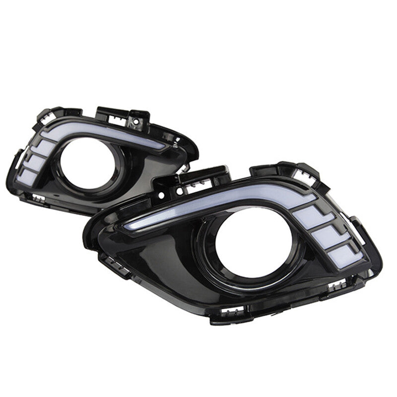 Left Right LED Daytime Running Light Turn Signal Fog Lamp for Mazda 6 2013-2016