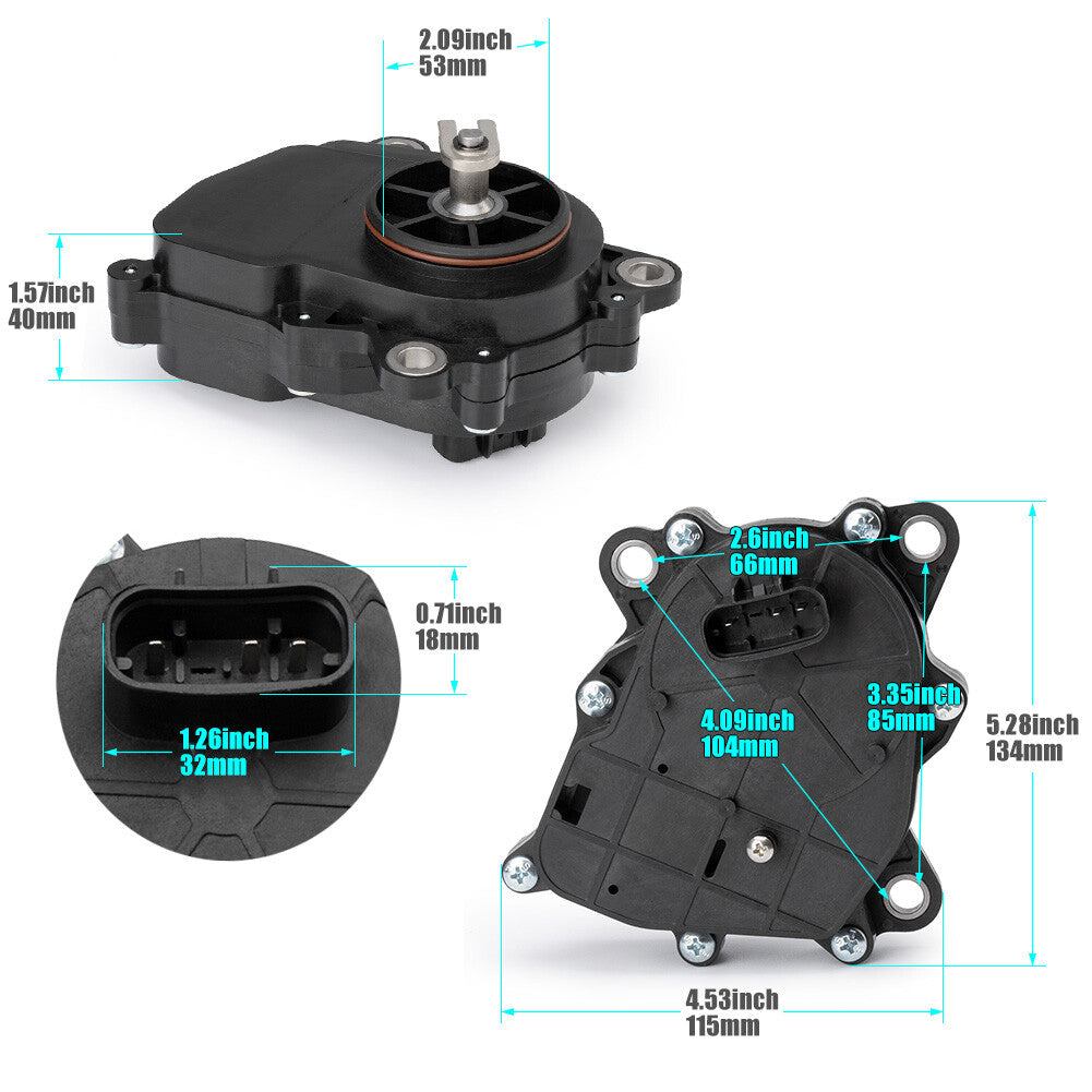 3-pin 4x4 actuator motor, new, suitable for Canon 800/1000 Outlander Renegade ATVs.