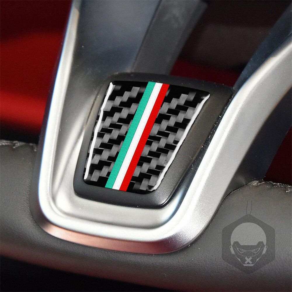 Carbon Fiber Steering Wheel Chin Cover for Alfa Romeo Giulia 2020-21 Accessories