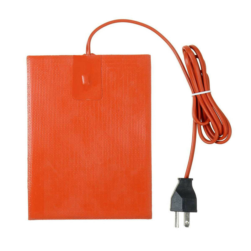 Car Fuel Engine Silicone Heater Pad Tool Electric Pads Red Heating Warming Mat
