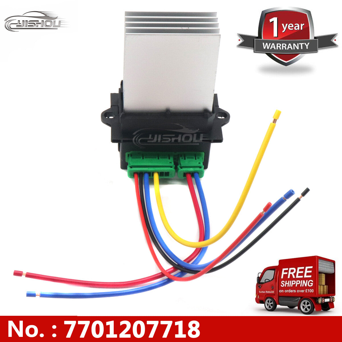 Resistor for Citro?n for Peugeot 107/207 and for Renault 7701207718/6441L2 heater blower