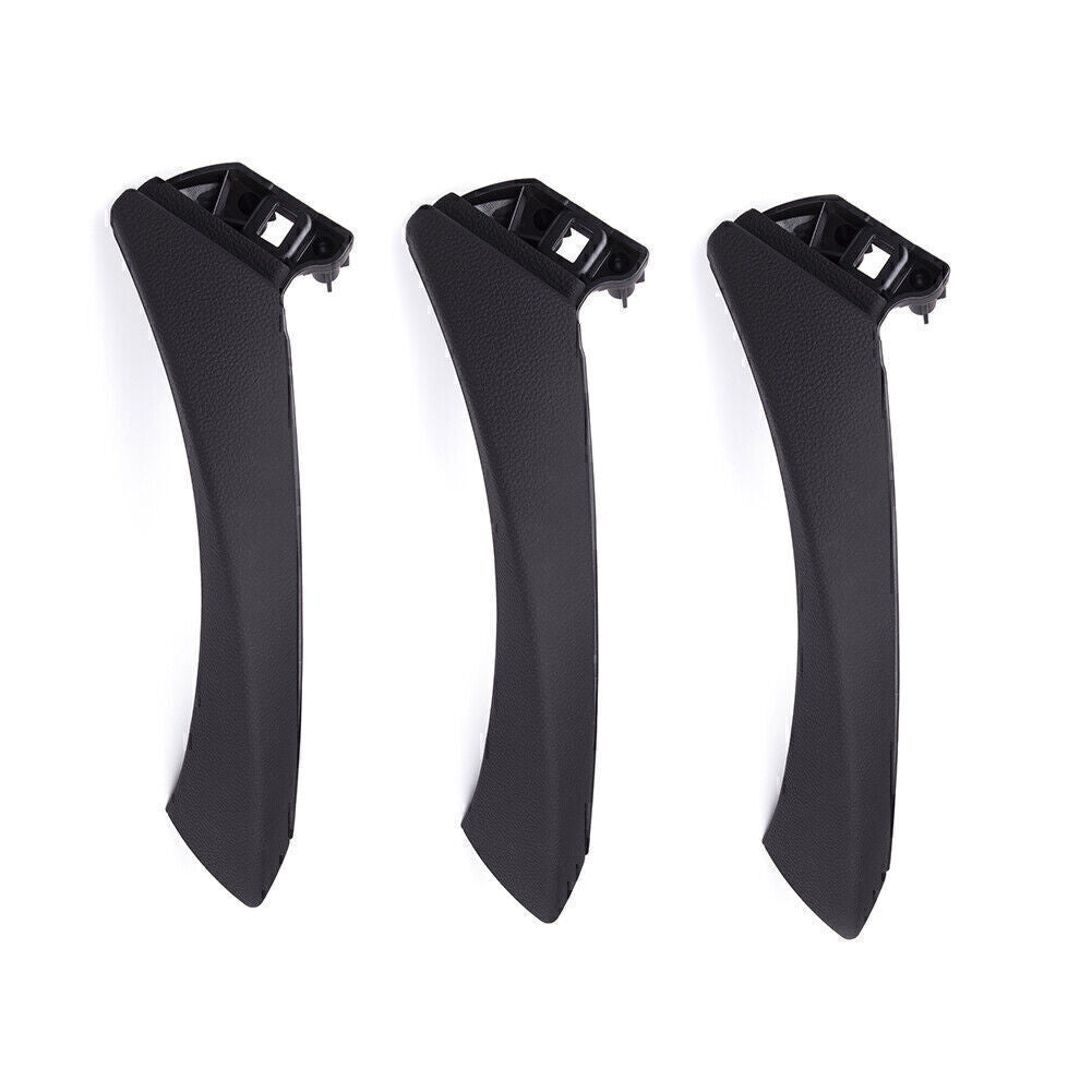 3x Car Door Panel Handle Pull Trim Cover Fit for BMW E90 3-Series Sedan Wagon Black