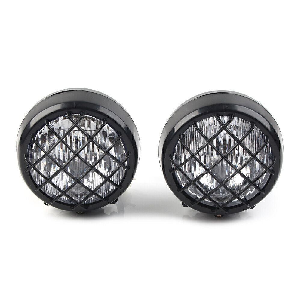 2pcs Grills Headlights w/Lens Fit for Yamaha Banshee 1987-2006 Warrior 350 motor