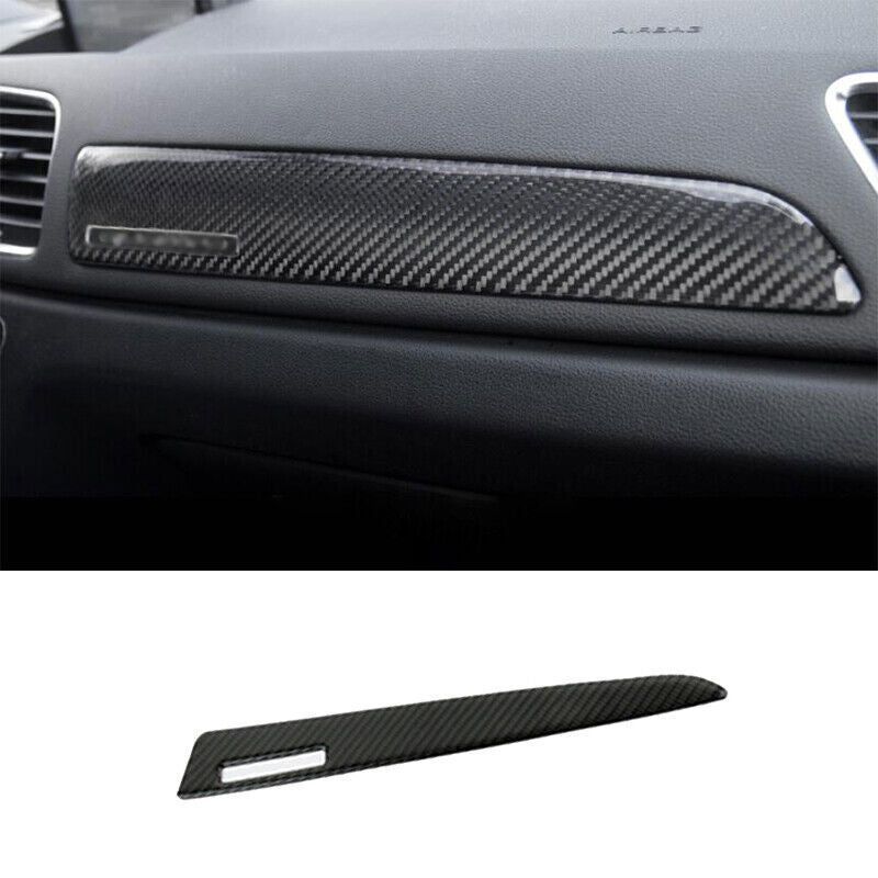for Audi Q3 2015-2018 Carbon Fiber Vinyl Central Console Dashboard Panel Trim 1X