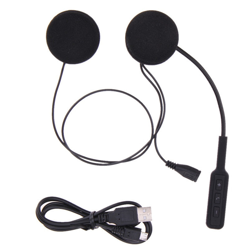 Wireless Bluetooth Microphone Motorbike Intercom Helmet Headset Hands- Motor