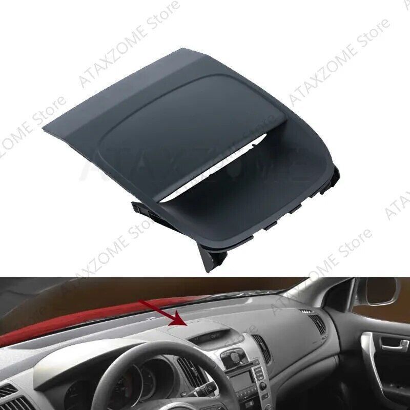 The interior CD player frame with its upper decorative panel is suitable for the for Kia Forte Cerato 2009-2017.