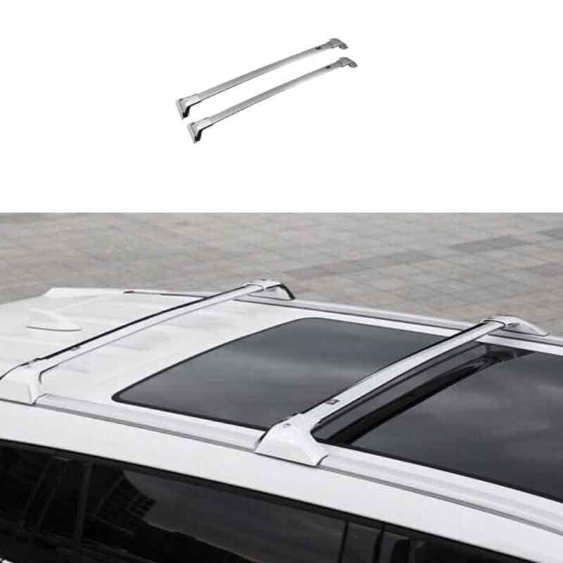 Luggage Carrier Rail 2PCS Top Roof Rack Chrome for Toyota Highlander 2020-2023
