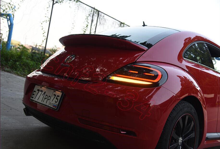 Suitable for Volkswagen Beetle 2013-2021 LED Smoke Black Left + Right Rear Taillights (1 pair)