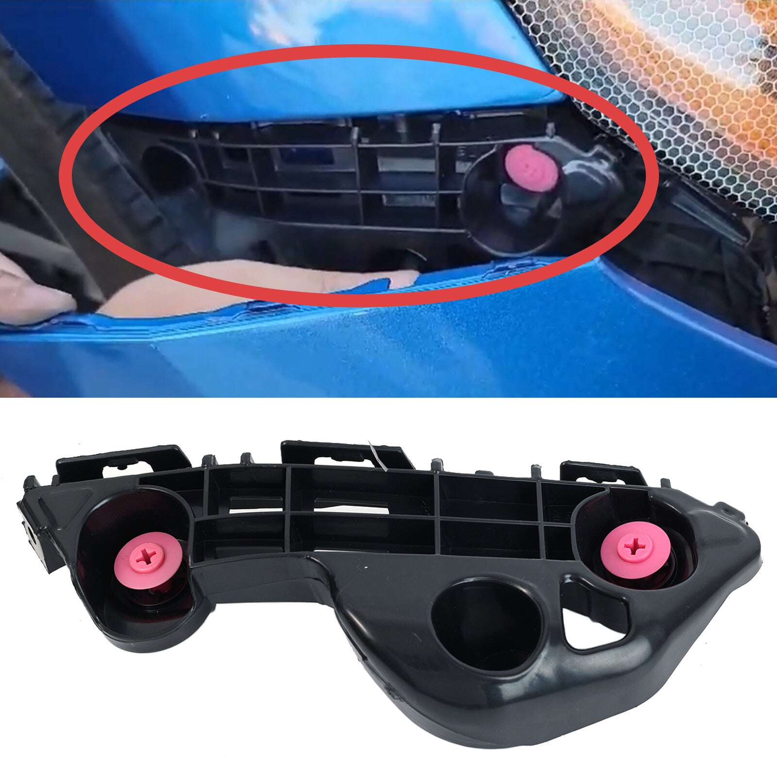 2x for Toyota for Camry Front Bumper Retainer Support Bracket Left+Right 52536-06210