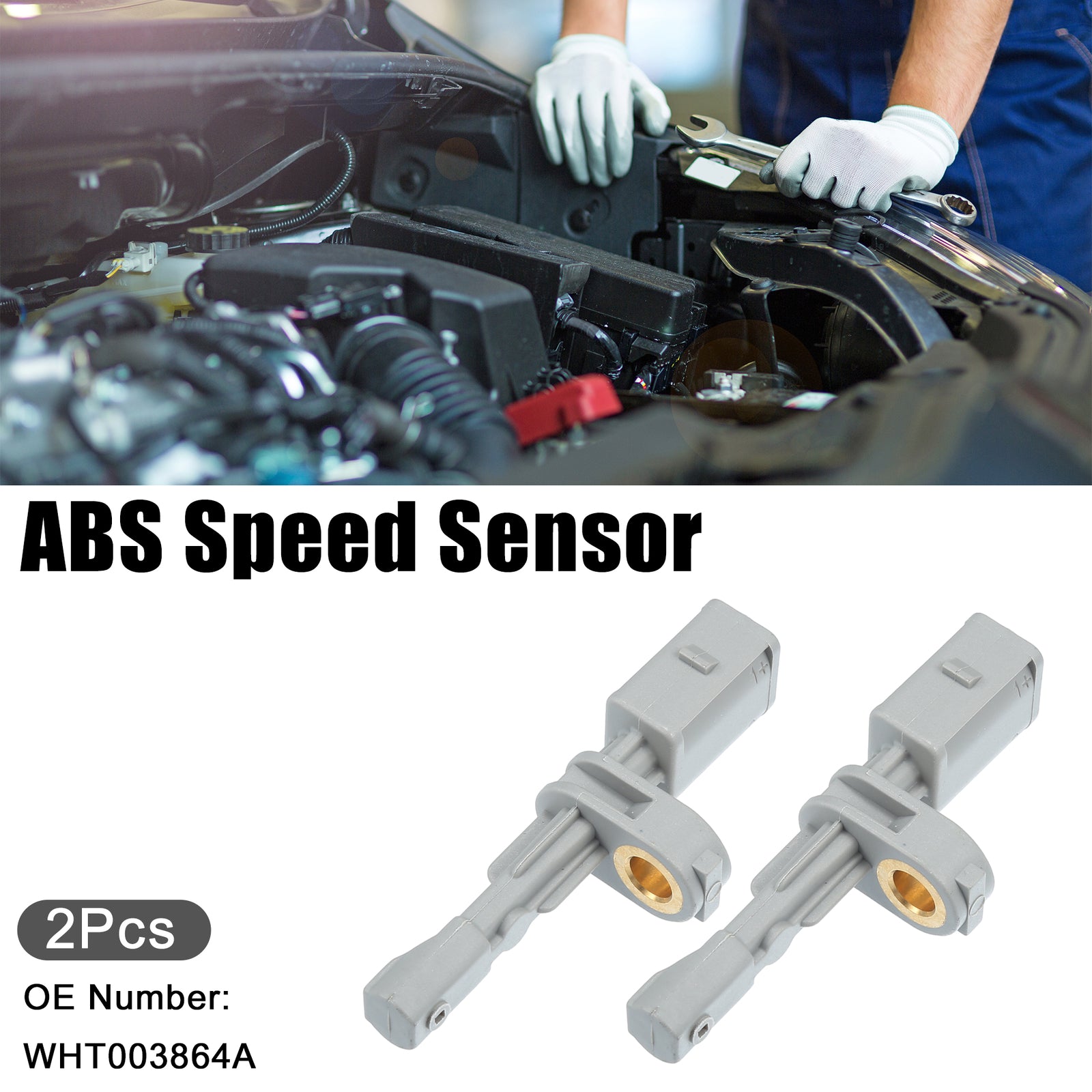 2pcs Rear Left Right ABS Sensor for Audi A3 for Volkswagen for Golf No.WHT003864A