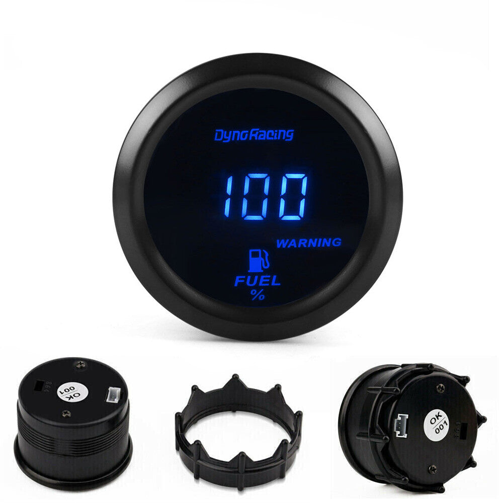 2-inch universal 12V 52mm digital display automotive fuel level gauge without sensor