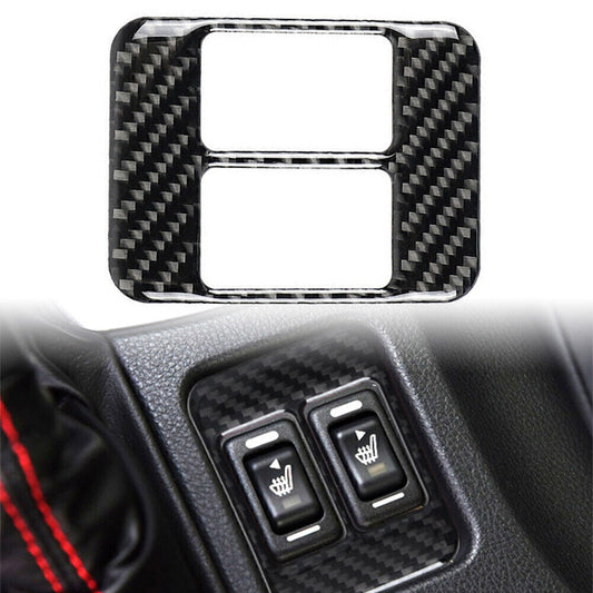 Carbon Fiber Center Console Heating Button Trim for Subaru BRZ for Toyota 86 2013-17