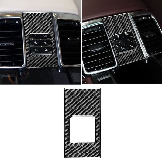 Carbon Fiber Rear for Seat Adjustment Switch Trim Fit for Porsche for Panamera 2010-2016