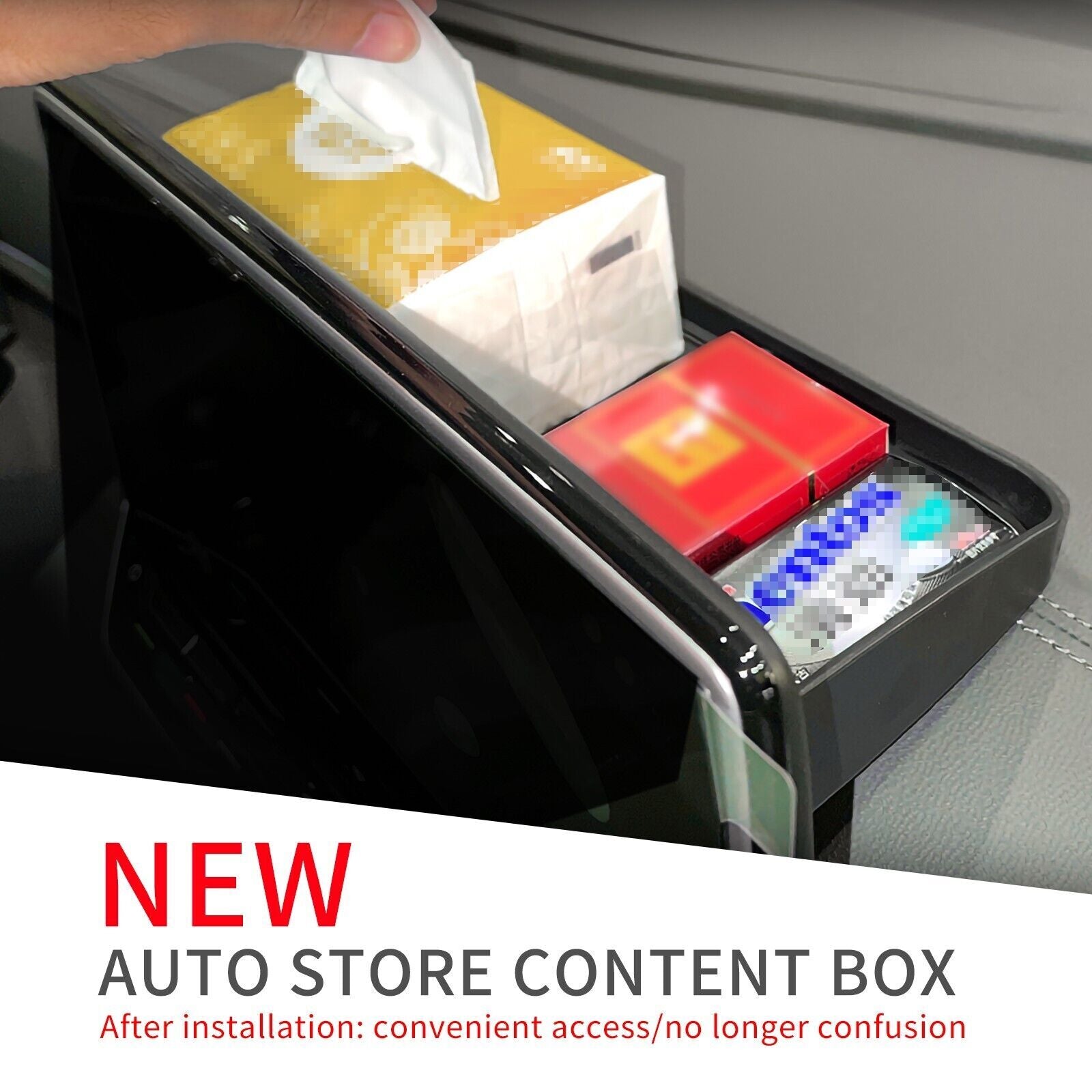 for VW ID.4 2021-2023 Car Dashboard storage box Tray Organizer Behind Screen