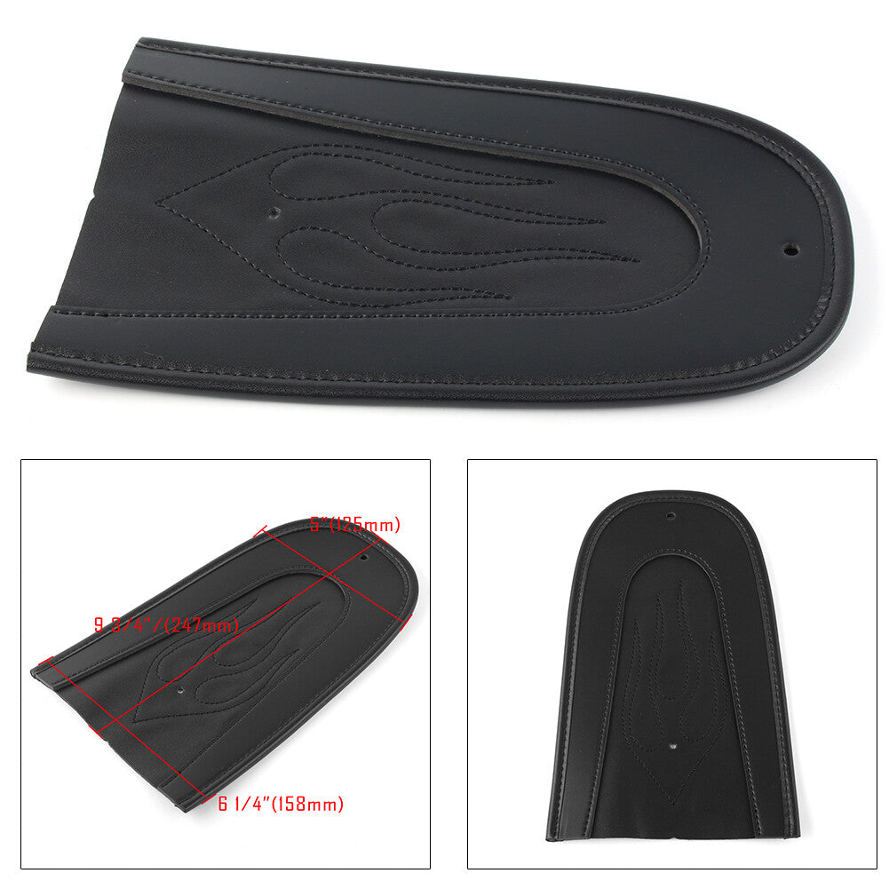 for Harley Sportster XL883 XL1200 04-15 Solo for Seat Leather Flame Rear Fender Bib
