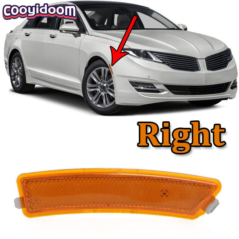 Right Front Bumper Reflector Side Marker Light Lamp For 2013-2016 for LINCOLN MKZ