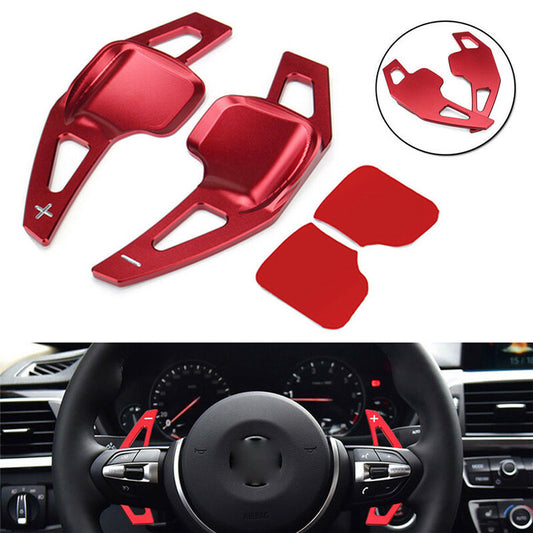 Red Steering Wheel Gear Shift Paddle Shifter Extended for BMW 3 F30 5 Series F10