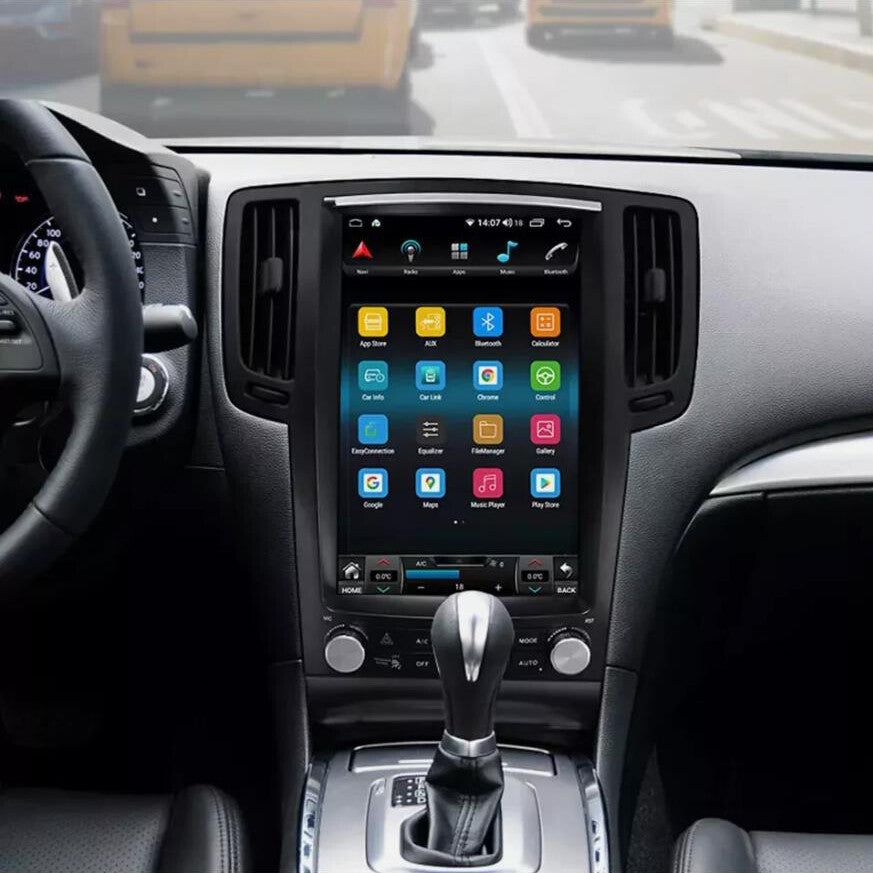 for Infiniti G35 G37 2007-15 12.1 Android for Tesla Vertical Screen Car Gps Radio