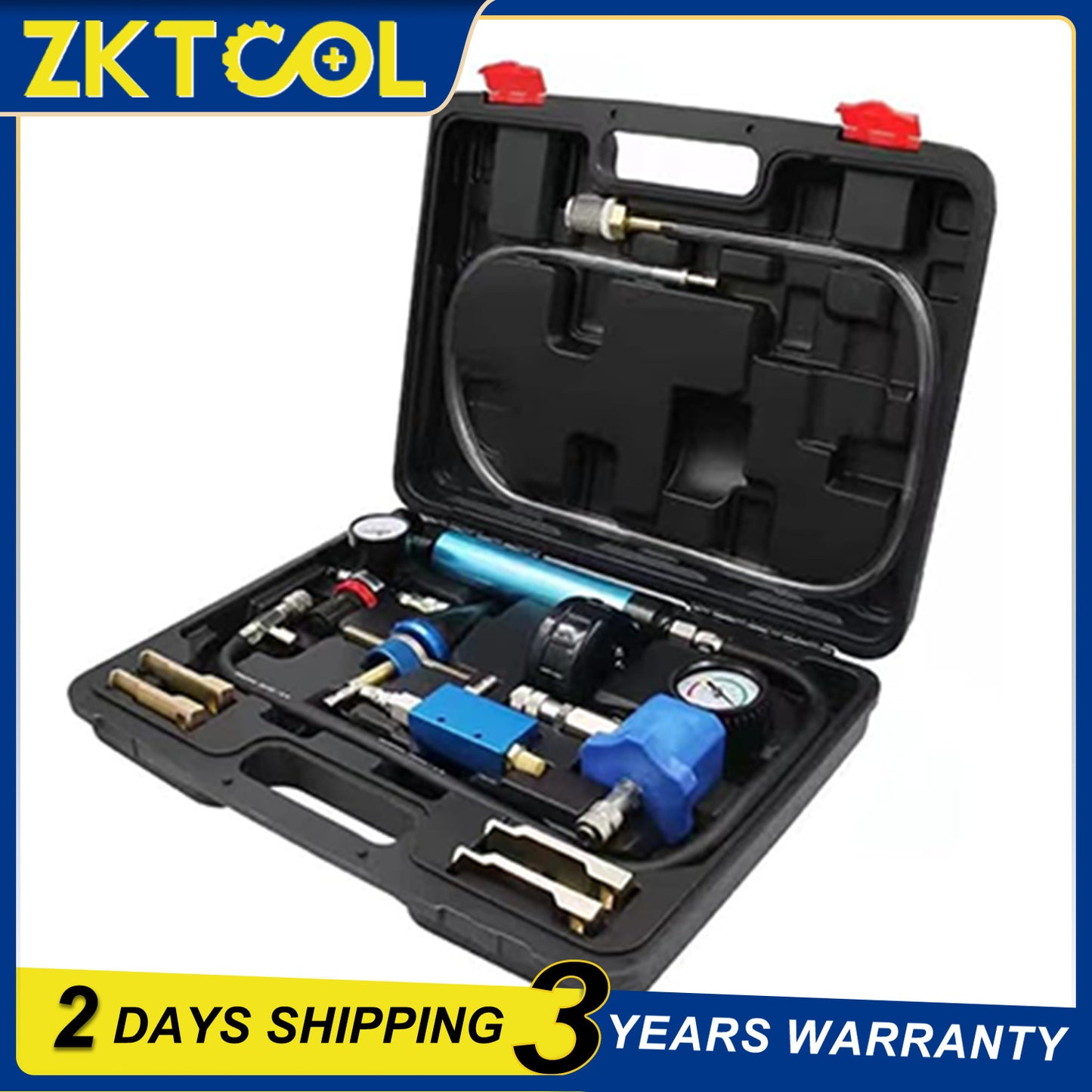 Universal Radiator Pressure Tester Kit and Vacuum Type Coolant Refilling Kit