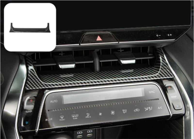 for Toyota Venza 2021-2023 inner Dashboard Air Vent Cover Trim Carbon fiber 5pc