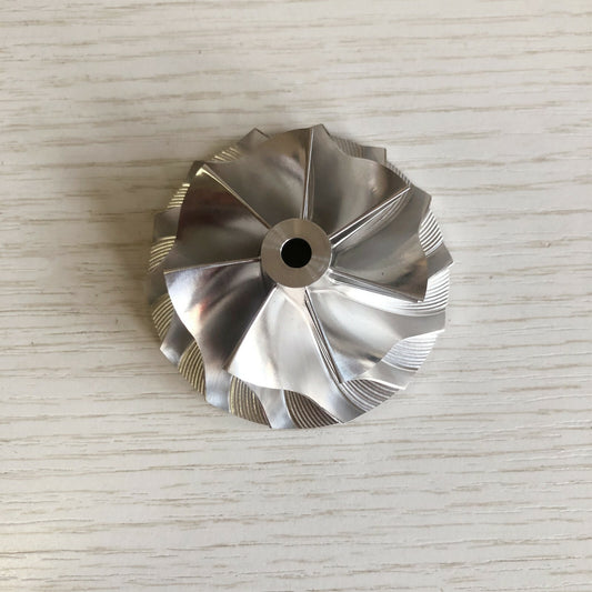 K04 forward 42.00/56.08mm 7+7 blade turbo lower blade billet compressor wheel