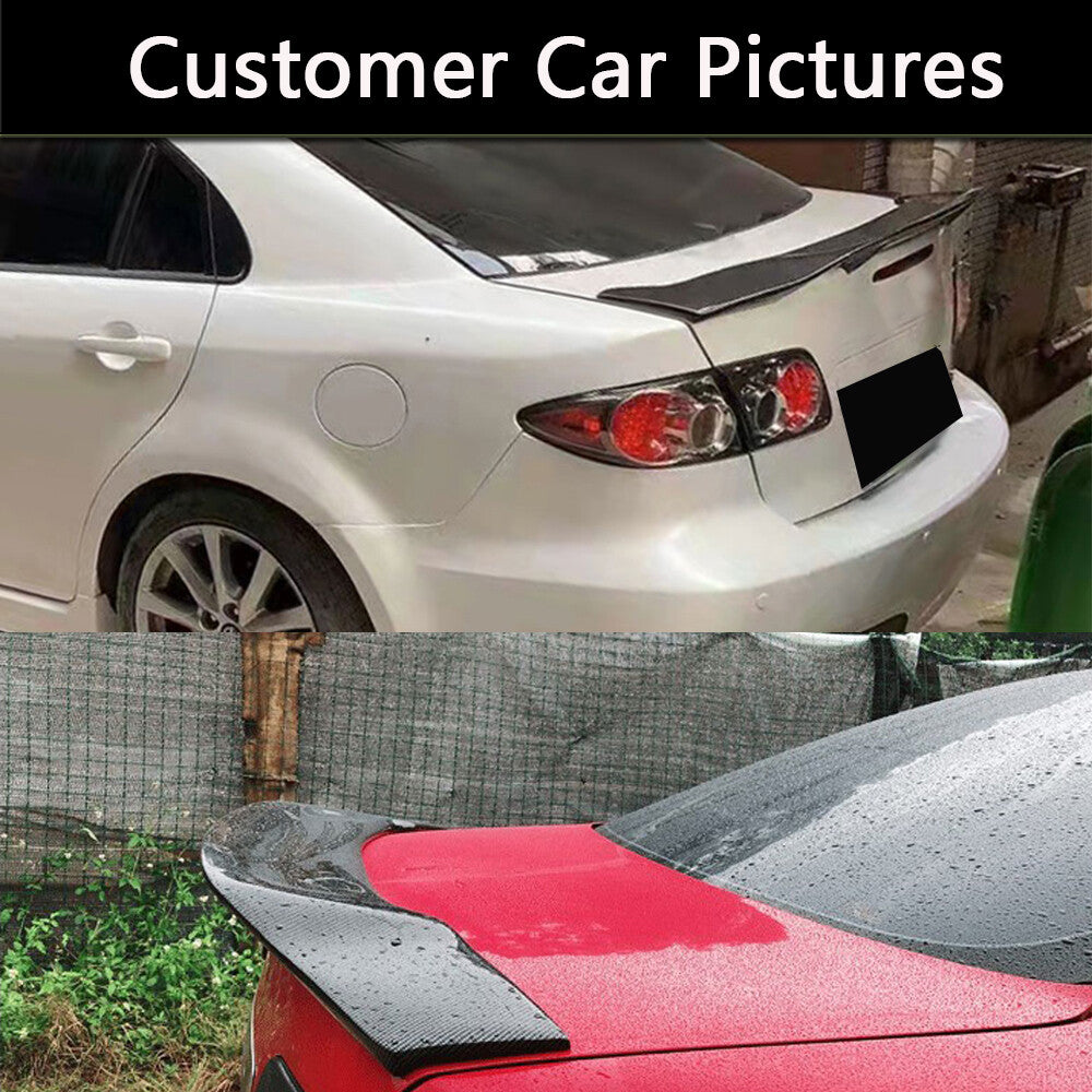 Real Carbon Rear Trunk Spoiler Lip Wing Spoiler for Mazda 6 ATENZA 2014-2019