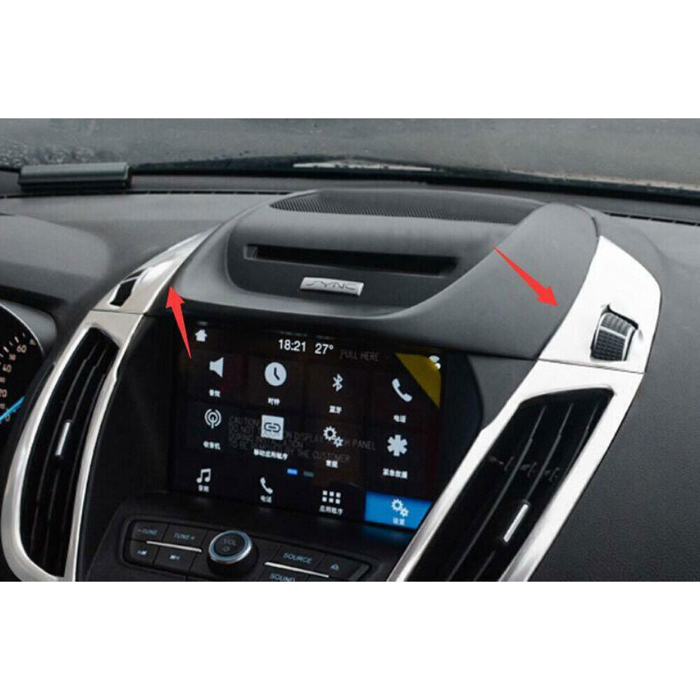 for Ford Escape Kuga 2013-2019 Silver Inner Dashboard L&R Air Outlet Vent Trim N